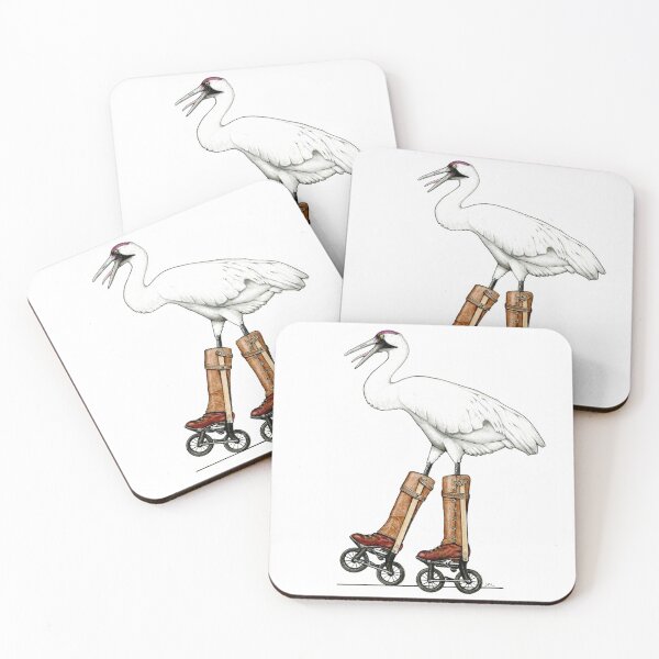 Item preview, Whooping Crane in 1898 Ritter Road-Skates designed and sold by JimsBirds.