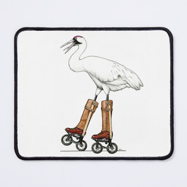 Item preview, Whooping Crane in 1898 Ritter Road-Skates designed and sold by JimsBirds.