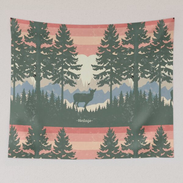 Item preview, Wildlife Trees Outdoors Nature Retro designed and sold by TREEVIBES.