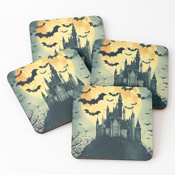 Item preview, Moonlit Bat Castle designed and sold by cute-animals99.