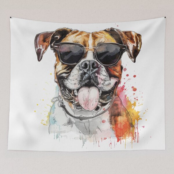 Item preview, Perro Boxer Con Gafas De Sol designed and sold by SociallyRemoved.