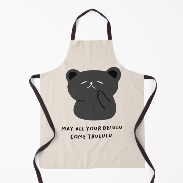 Item preview, May all your delulu come trululu | Black Bear - Cartoon Style designed and sold by RM-Journey.