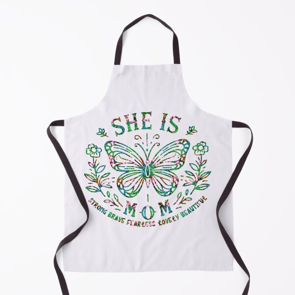 Item preview, She is MOM strong brave fearless lovely beautiful designed and sold by Margival.