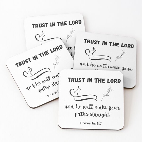 Item preview, Trust in the lord and he will make your paths straight jesus christ designed and sold by TerraSanta.