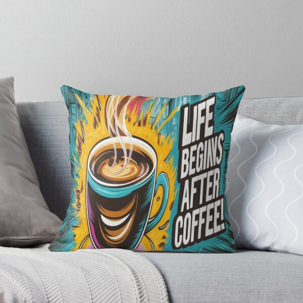 Item preview, Popart Coffee Bliss: Life Begins After Coffee design designed and sold by DesigntshirtWB.