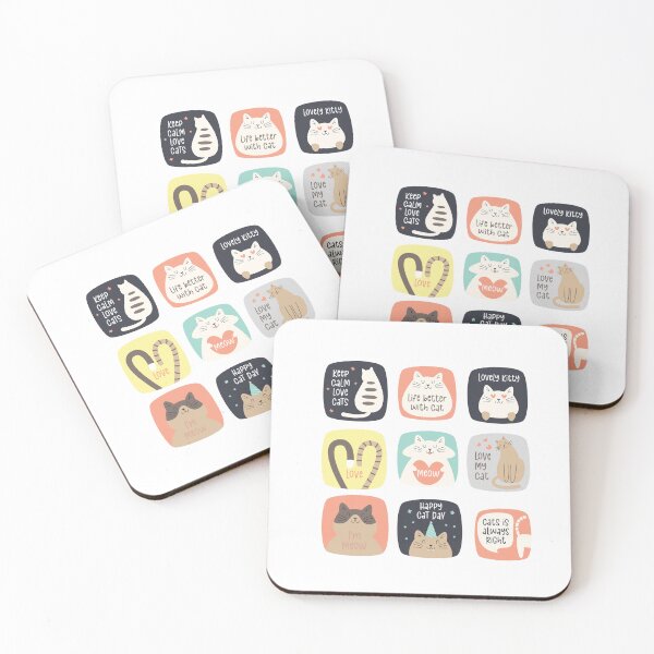 Item preview, Cute stickers for different cats designed and sold by mando24895.