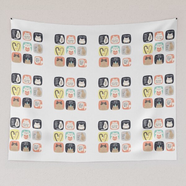 Item preview, Cute stickers for different cats designed and sold by mando24895.