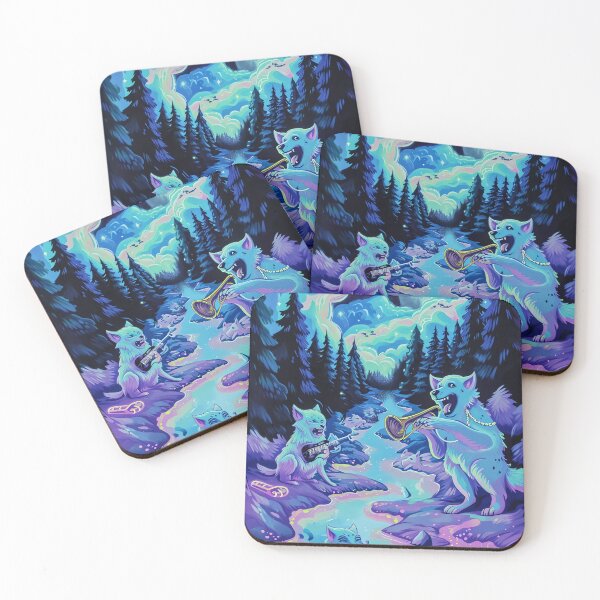 Item preview, Moonlit Jazz Wolves designed and sold by cute-animals99.