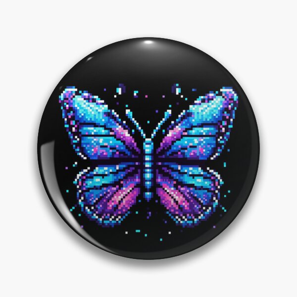 Item preview, Beautiful Butterfly Pixel Art designed and sold by Vibrantpixel47.