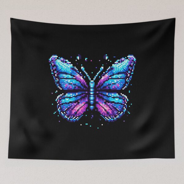Item preview, Beautiful Butterfly Pixel Art designed and sold by Vibrantpixel47.
