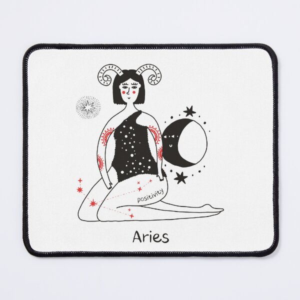 Item preview, B. positivity zodiac female Aries designed and sold by MonochromeEcho.