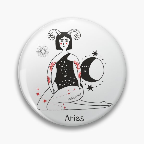 Item preview, B. positivity zodiac female Aries designed and sold by MonochromeEcho.
