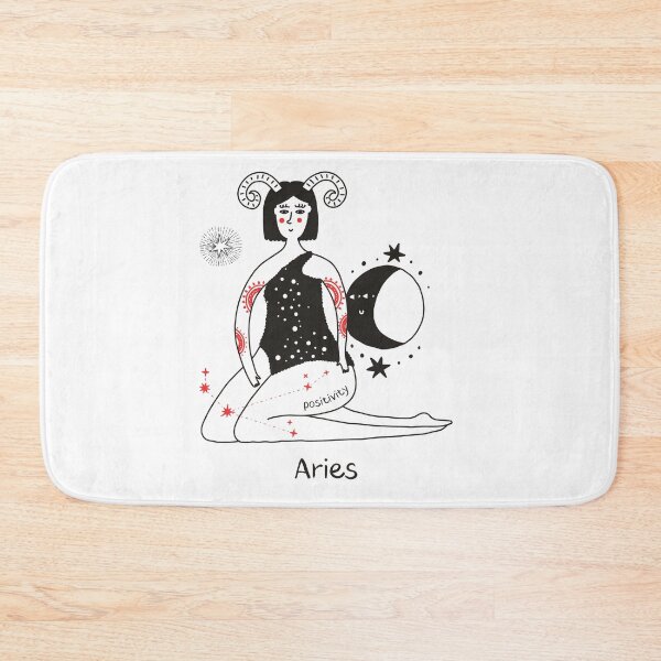 Item preview, B. positivity zodiac female Aries designed and sold by MonochromeEcho.