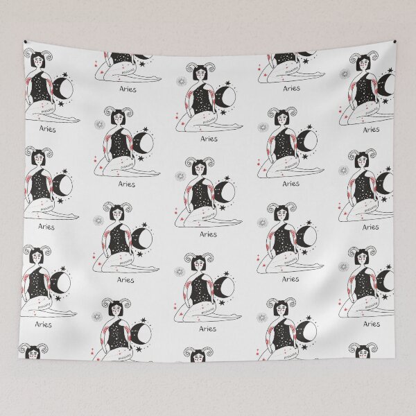 Item preview, B. positivity zodiac female Aries designed and sold by MonochromeEcho.
