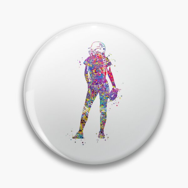 Item preview, Girl Softball Player designed and sold by Rosaliartbook.
