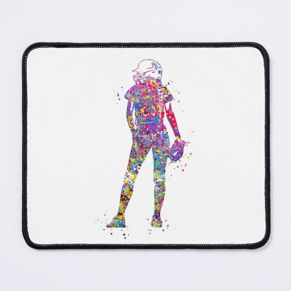 Item preview, Girl Softball Player designed and sold by Rosaliartbook.