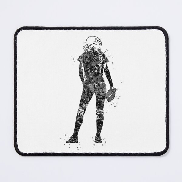 Item preview, Girl Softball Player designed and sold by Rosaliartbook.