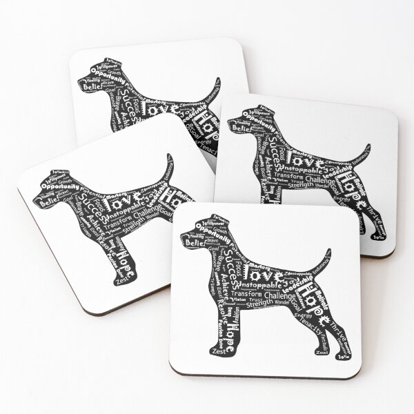Item preview, Motivational word dog silhouette designed and sold by JawArts.