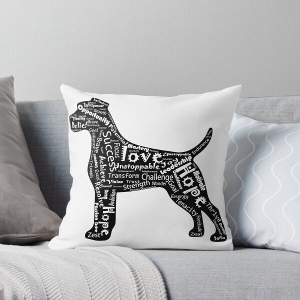 Item preview, Motivational word dog silhouette designed and sold by JawArts.