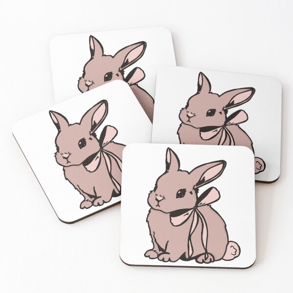 Item preview, Coquette Vintage Rabbit with Bow designed and sold by DesignByRoseCo.
