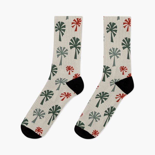Item preview, Tropical trees - green maroon grey designed and sold by SerahO.