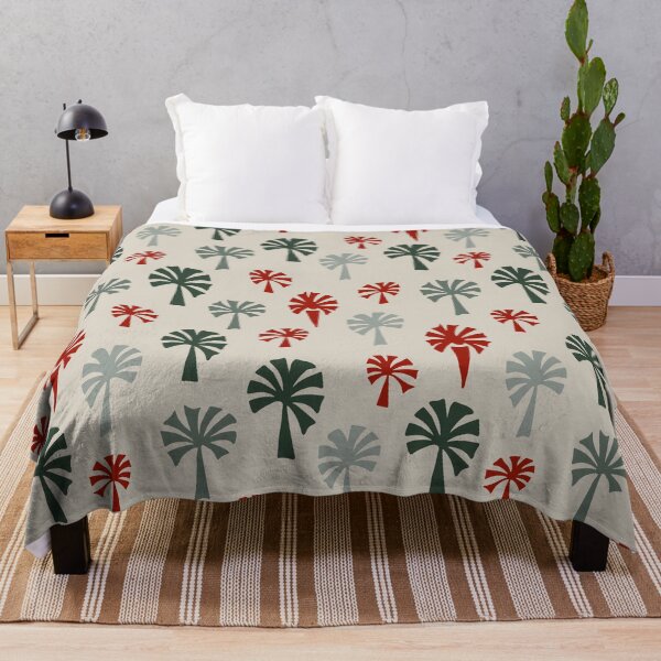 Item preview, Tropical trees - green maroon grey designed and sold by SerahO.