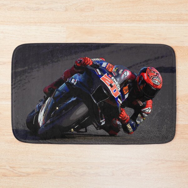 Item preview, Fabio Quartararo on his 2024 MotoGP motorcycle making a kneedown abstract designed and sold by Rodissimus1984.