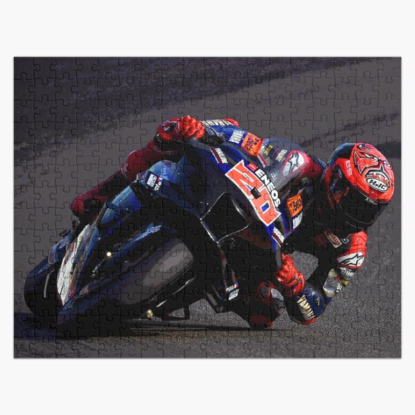 Item preview, Fabio Quartararo on his 2024 MotoGP motorcycle making a kneedown abstract designed and sold by Rodissimus1984.