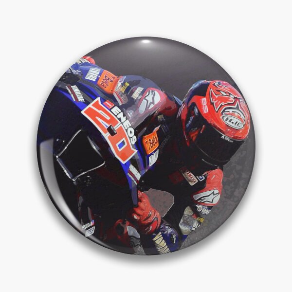 Item preview, Fabio Quartararo on his 2024 MotoGP motorcycle making a kneedown watercolor designed and sold by Rodissimus1984.