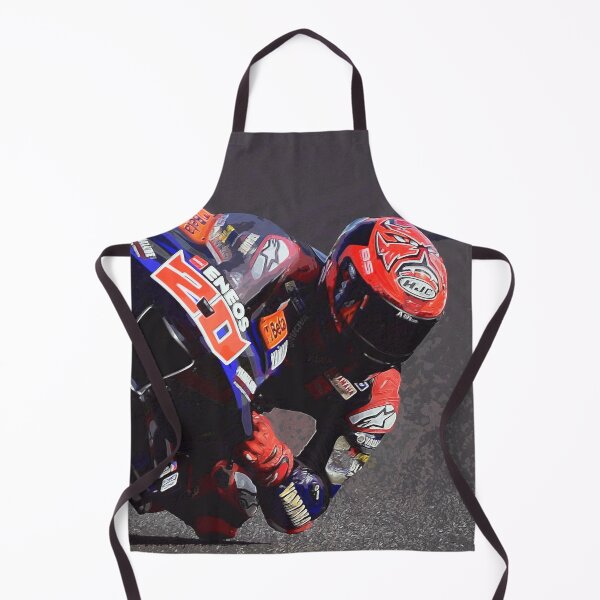 Item preview, Fabio Quartararo on his 2024 MotoGP motorcycle making a kneedown watercolor designed and sold by Rodissimus1984.
