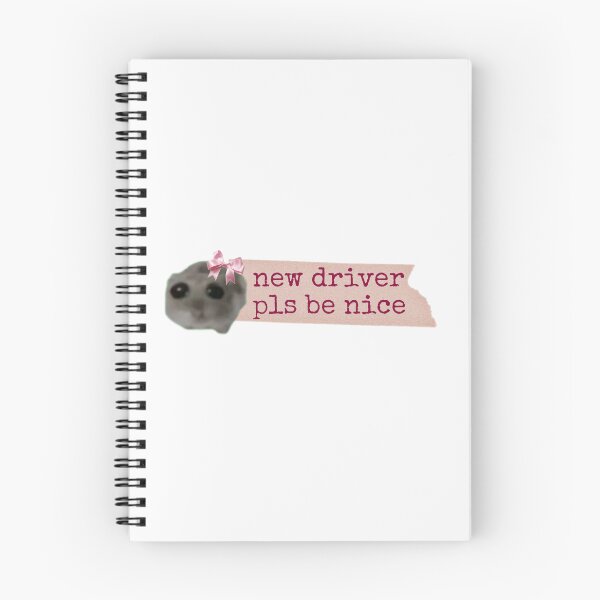 Item preview, New driver please be nice tiktok Coquette Sad hamster meme designed and sold by vyascreations.