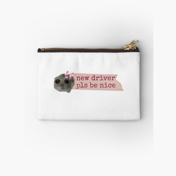 Item preview, New driver please be nice tiktok Coquette Sad hamster meme designed and sold by vyascreations.