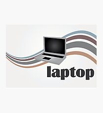 Laptop case, vintage Photographic Print