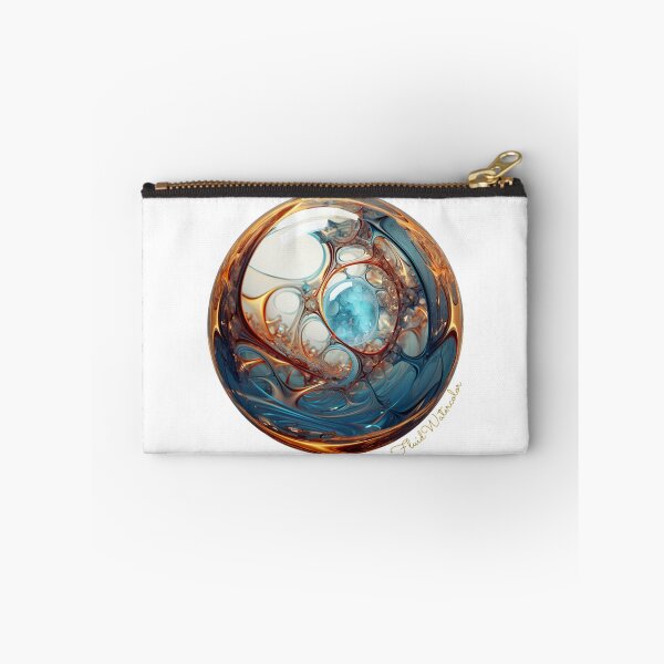 Item preview, Aurora Gilded Blue #1 designed and sold by fluidwatercolor.