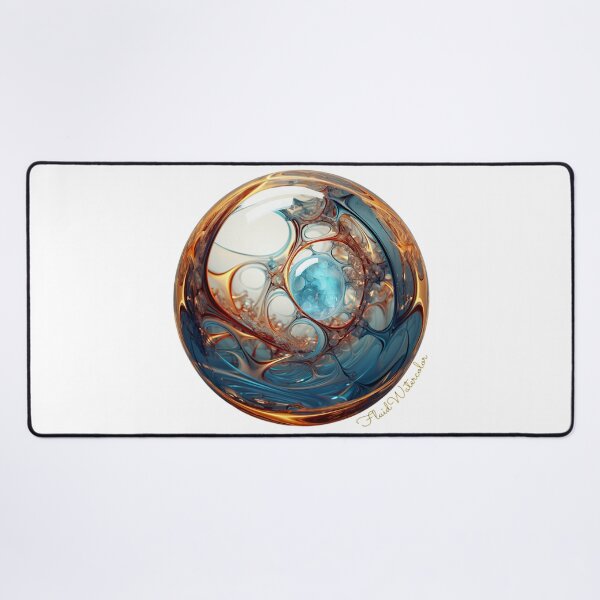 Item preview, Aurora Gilded Blue #1 designed and sold by fluidwatercolor.