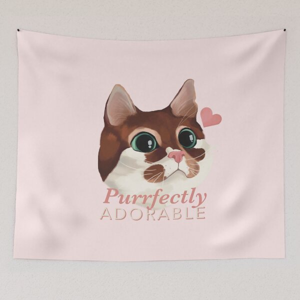Item preview, Purrfectly Adorable - Cute Cat designed and sold by ryska-studio.