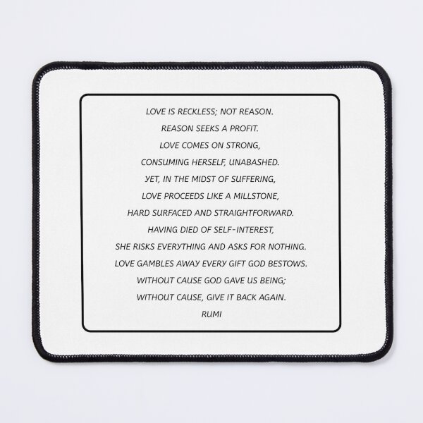 Item preview, Rumi Poem designed and sold by Inspirationmotivation.