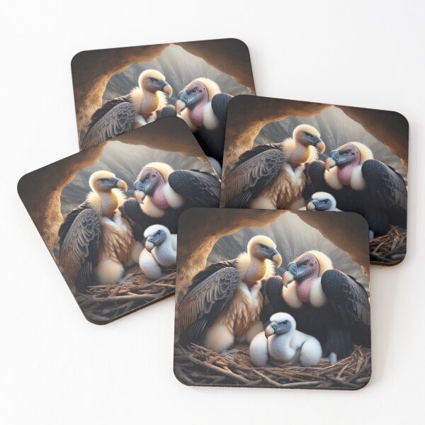 Item preview, California Condor Pair With Chick designed and sold by CarolM.