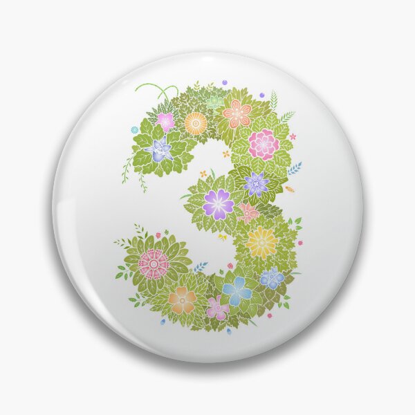 Artikelvorschau, Blumenbuchstabe „3“ WeArePrettierThanFlowers entworfen und verkauft von birthflower.