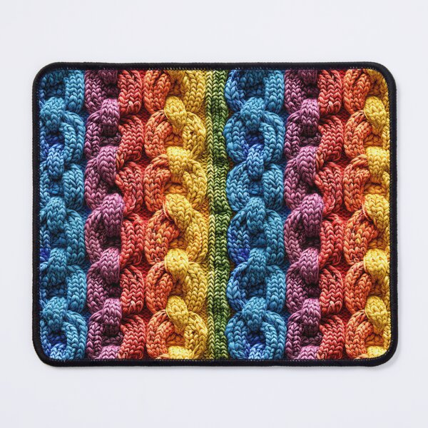 Item preview, Knitted rainbow stripes designed and sold by TheOosh.