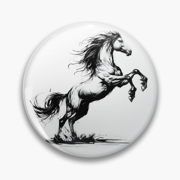 Item preview, Rearing Horse in Pen and Ink  designed and sold by The Digital Compass.