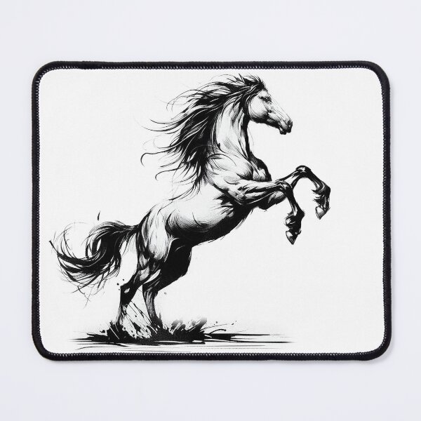 Item preview, Rearing Horse in Pen and Ink  designed and sold by The Digital Compass.