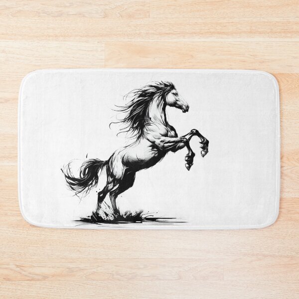 Item preview, Rearing Horse in Pen and Ink  designed and sold by The Digital Compass.