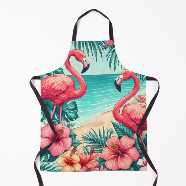 Item preview, Tropical Paradise Flamingos And Tropical Flowers designed and sold by Annabelhut.