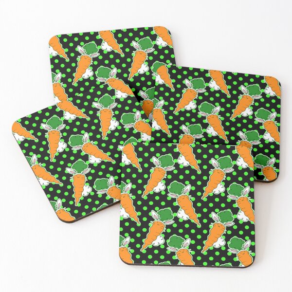 Item preview, Carrot Bunny Polk-a-dot Pattern designed and sold by SaradaBoru.