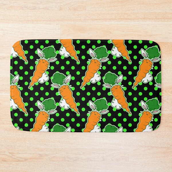 Item preview, Carrot Bunny Polk-a-dot Pattern designed and sold by SaradaBoru.