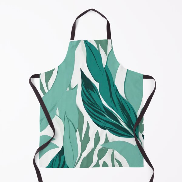 Item preview, Leaves Aqua Green Modern Pattern designed and sold by branaghbel.
