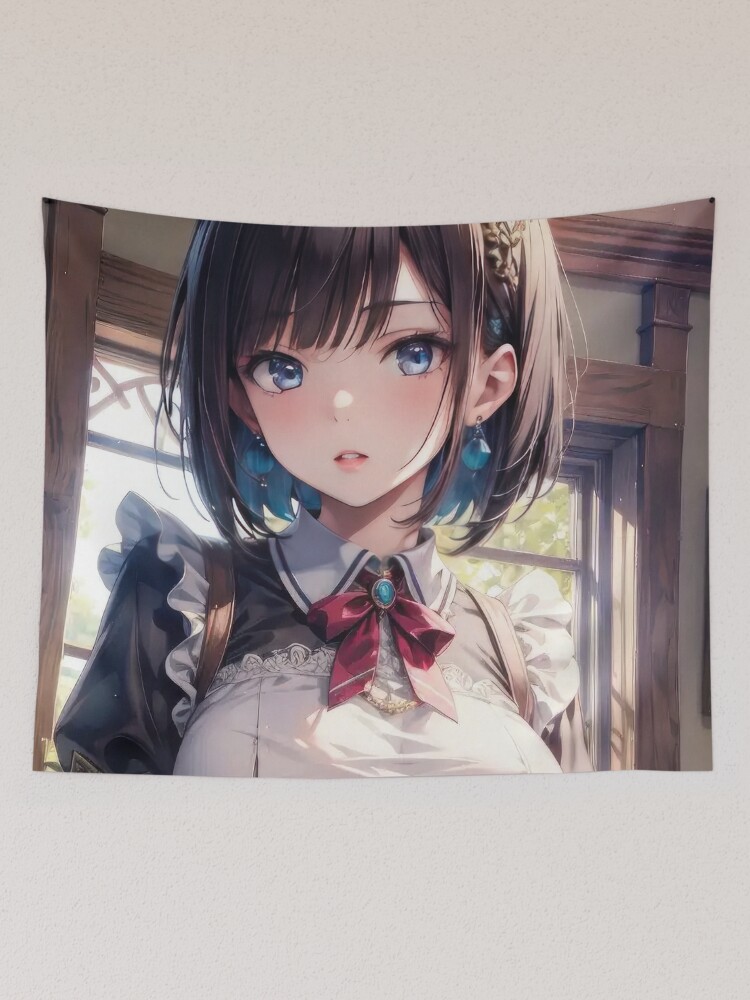 Cute anime girl hentai girl lgbt store pride lesbian tapestry