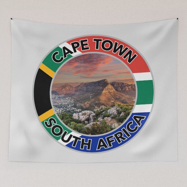 Artikelvorschau, Kapstadt, Südafrika, rundes Emblem entworfen und verkauft von travelwitheric.