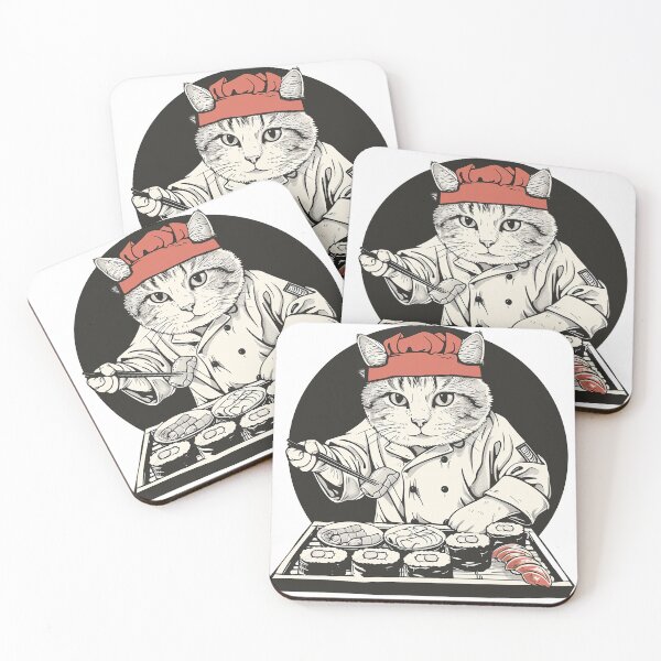 Item preview, Feline Sushi Chef designed and sold by Relephants.